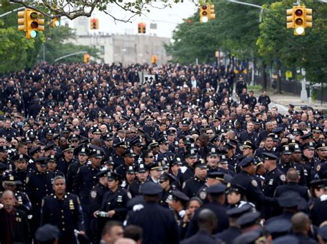 Slain Nypd Officer Died A Patriot Mayor Says At Funeral Abc News