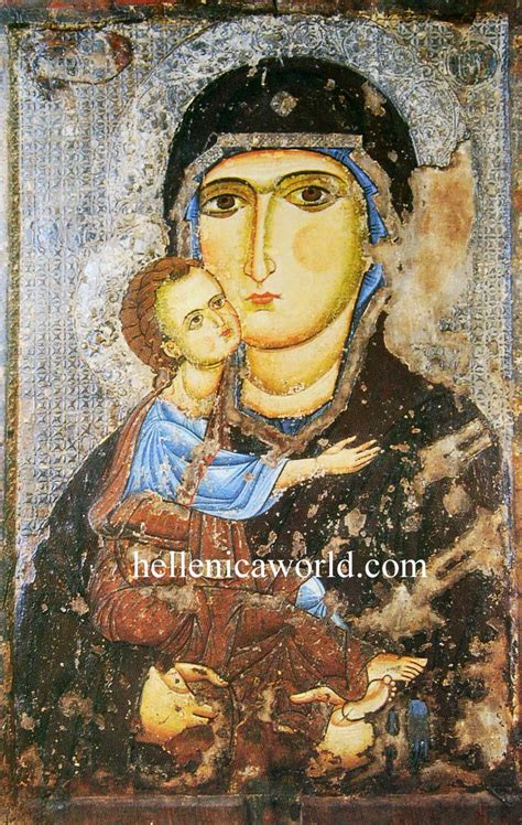 Virgin Mary Glykofilousa Of The Tenderness Cyprus Icons