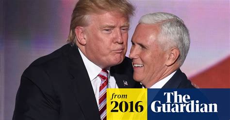 Donald Trump Attempts Awkward Kiss With Mike Pence Video Us News