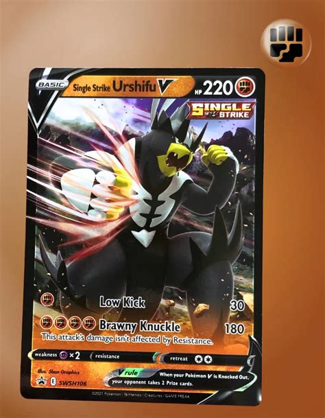 Single Strike Urshifu V Black Star Promos Swsh Tcg Coleccionistas