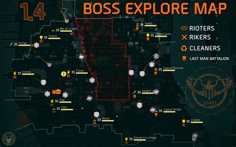 Map Of World Bosses In The Division Interactive Map
