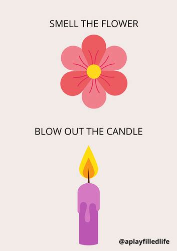 Flower And Candle Deep Breathing Visual Free Resource A Play Filled