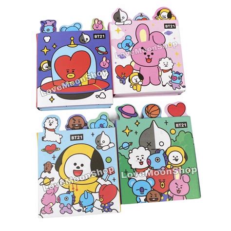 Btsbt21 6 Folds Sticky Note Booklet Shopee Philippines