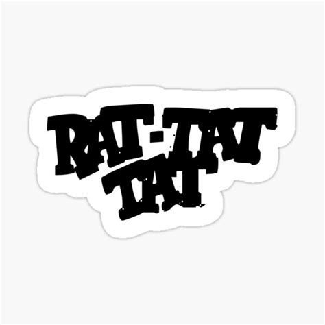 Rat Tat Tat Sound Sticker By Shamilshafiyev Redbubble