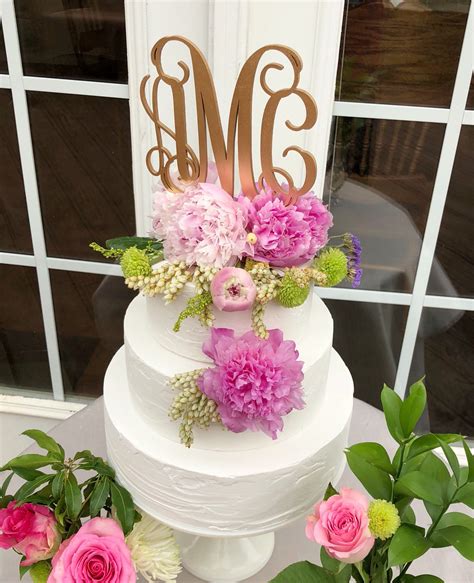 Best Seller Monogram Wedding Cake Topper Monogram Cake Etsy Cake