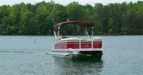Red Rental Boat 001 Carolina Marina At Belews Lake