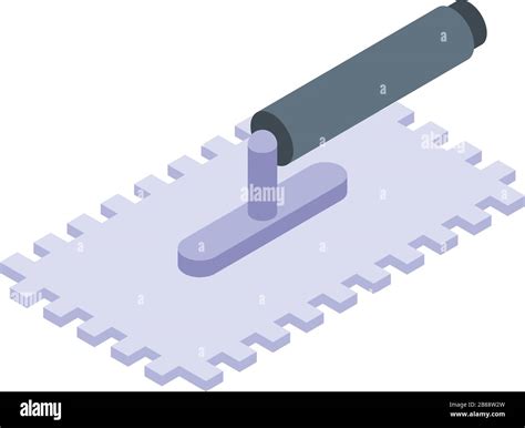 Tiling Trowel Icon Isometric Style Stock Vector Image And Art Alamy