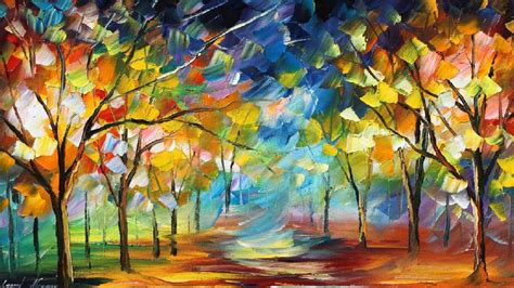 Painting Of Tree Painting Abstract Hd Wallpaper Wallpaper Flare