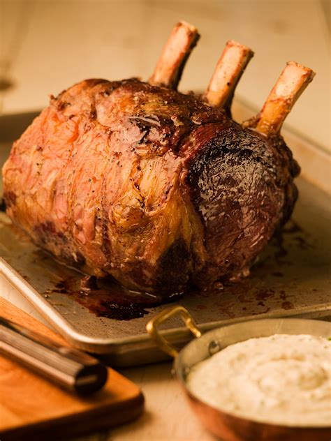 How to cook prime rib in the oven. How To Cook Prime Rib Alton Brown : Dry Aged Standing Rib Roast With Sage Jus Recipe Alton Brown ...