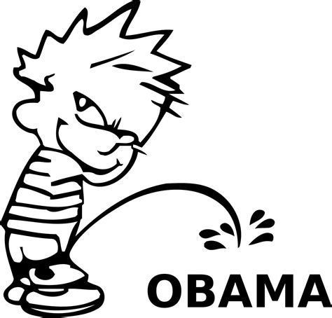 Calvin Peeing On Obama