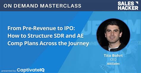 From Pre-Revenue to IPO: How to Structure SDR and AE Comp Plans Across the Journey