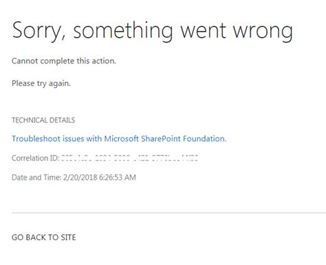 Sharepoint Online Site Column Sorry Something Went Wrong
