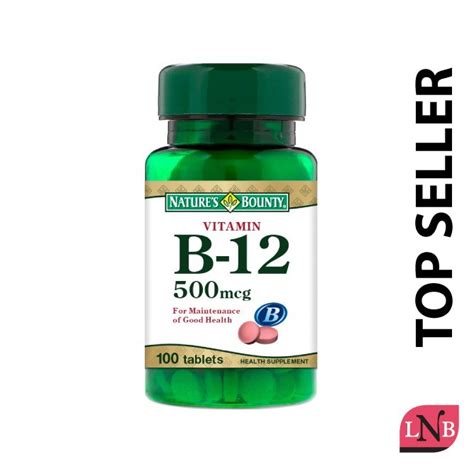 Online shopping for both forms of vitamin b12, cyanocobalamin and methylcobalamin from a wide selection of b12 vitamins at everyday low prices. Nature's Bounty Vitamin B12 500mcg (100 Tablets) Expiry ...