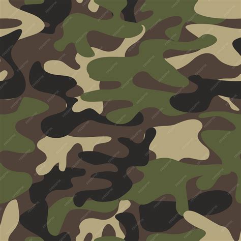 Premium Vector Texture Military Camouflage Repeats Seamless Army