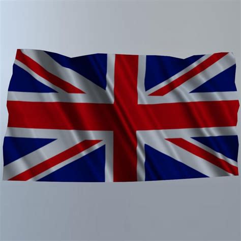 3d Flag United Kingdom Turbosquid 1239773