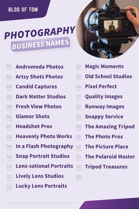 Photography Business Names 249 Best Ideas In 2023 Photography Names
