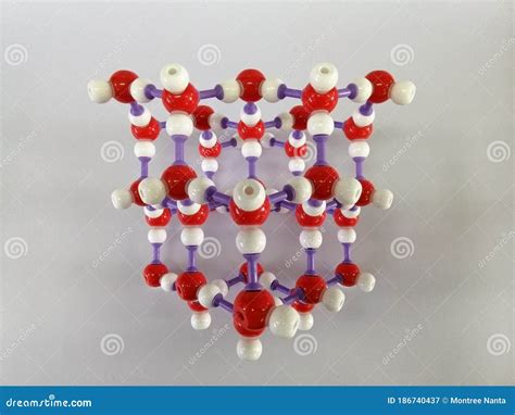 Ice Crystal Molecular Model Stock Image Image Of Molecular Model