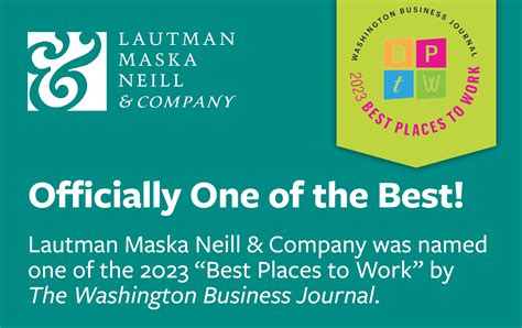 Our Staff Voted Lautman Maska Neill & Company One of the Best Places To