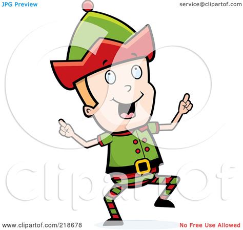 Royalty Free Rf Clipart Illustration Of A Blond Christmas Elf Boy