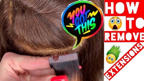 It is by its name a product used for removing tape hair extensions and the leftover residue, making your roots free from sticky adhesive materials. HOW TO: 🔴 REMOVE EXTENSIONS (TAPE IN) AT HOME (Easy and ...