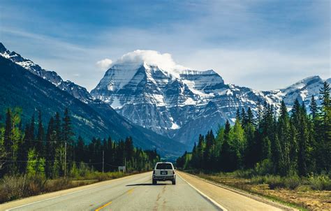 Icefield Highway Entering Mount Robson National Park Albe Flickr