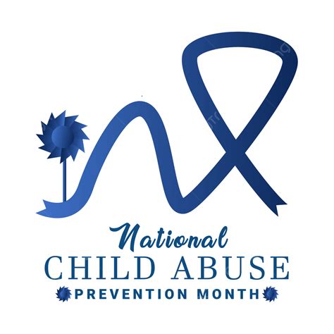 April Month Vector Design Images April Child Abuse Prevention Month