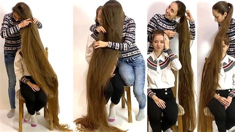 Realrapunzels Extreme Floor Length Hair Play With Friend Preview Youtube