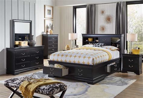 Since we pull our inventory from warehouse overstock and gently used floor samples, you won't even. Carrington ii 5 piece queen storage bedroom set | Discount ...