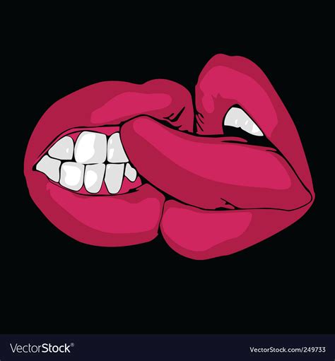 Kissing Red Lips Royalty Free Vector Image Vectorstock