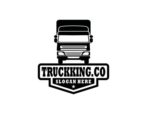 Semi Truck Logo Emblem Logo Template 27514800 Vector Art At Vecteezy