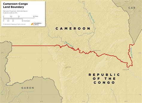 Cameroonrepublic Of The Congoland Boundary Sovereign Limits
