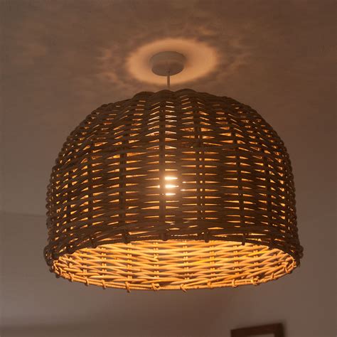 Gbp prices are indicative, correct euro pricing is shown in the checkout. Round Shaped Grey Rattan Lampshade