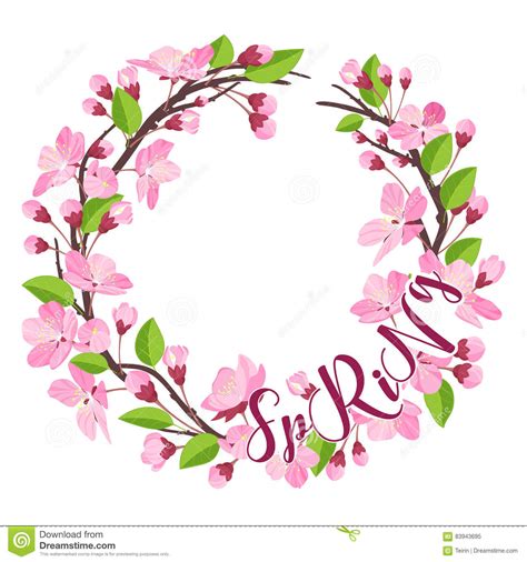 During world war ii, a prisoner of war (pow) camp near the town of cowra in new south wales, australia, was the site of one of the largest prison escapes of the war, on 5 august 1944. Cherry Blossom Spring Background - With Floral Wreath In ...