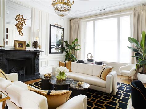 Living room, brooklyn townhouse extension and renovation by agencie. A Classic London Townhouse Apartment Gets a Glamorous Art Deco-Inspired Makeover | Art deco ...
