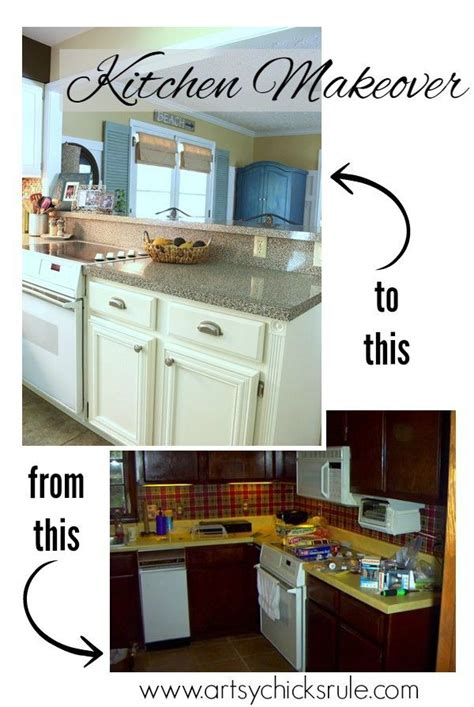 Before and after pic we removed wall into dining room and created a large granite breakf small kitchen renovations kitchen dining room combo dining room combo. Major Kitchen Remodel (Before & After) - Artsy Chicks Rule ...