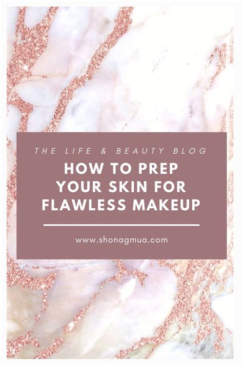 Pink Marble With The Words How To Prep Your Skin For Flamless Makeup On It