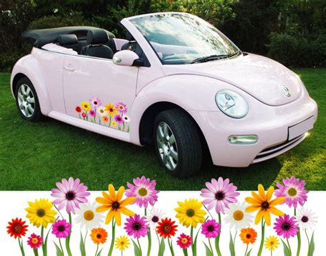girly car flower graphics stickers vinyl decals 2 girly car pink car cute car accessories