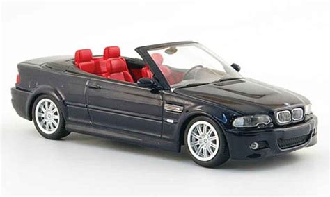 Bmw M3 E46 Cabriolet black 2001 Minichamps diecast model ...