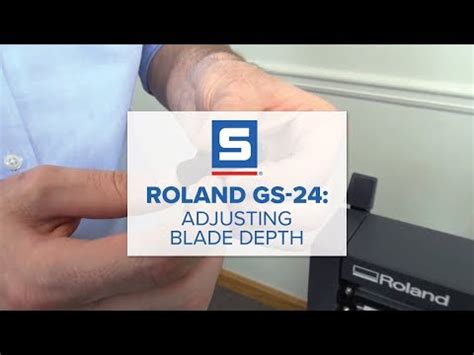 Also rename your file to whatever you like, and click 'save'. Roland GS-24: Adjusting Blade Depth - YouTube