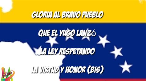 Venezuela LatinoamÉrica Himno Nacional De La Republica Bolivariana De