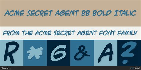 Acme Secret Agent Font