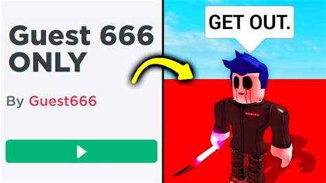 Dont Join Guest 666s Secret Roblox Game Youtube