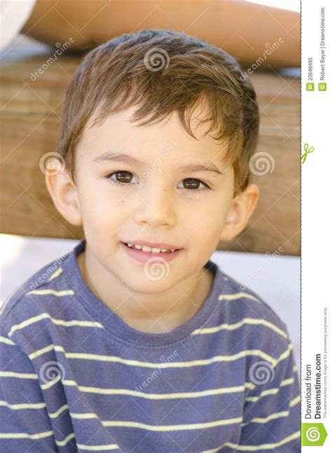 1.4 short sides, long top boy hairstyles. Portrait cute latino boy stock image. Image of happy ...