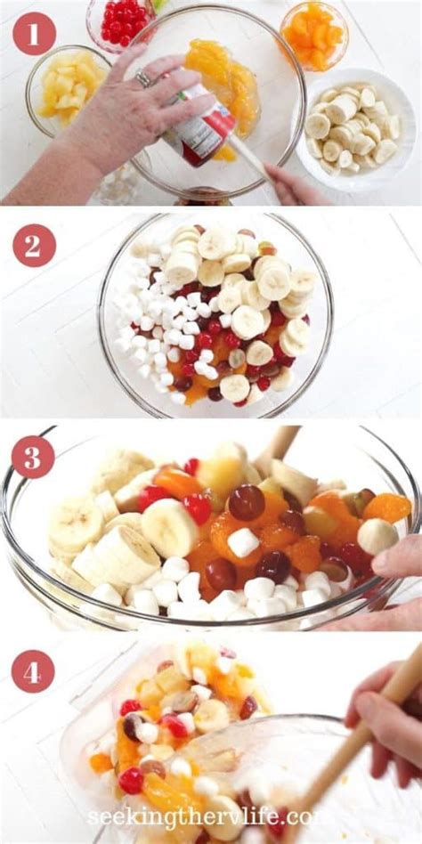 Quick And Simple Canned Fruit Salad Recipe Seeking The Rv Life