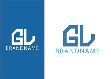 Premium Vector Modern Monogram Initial Letter Gl Logo Design Template