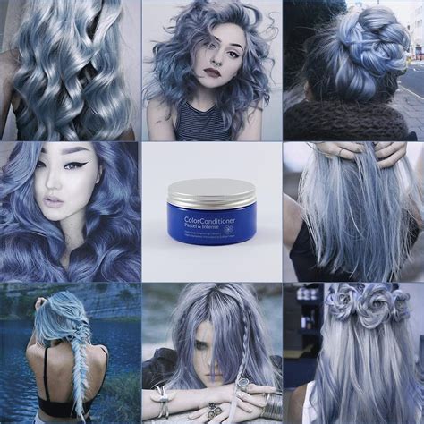 30 brand new bangin' blue hair color ideas. Pastel Silver Blue (200 ml) Hair Color Conditioner - Evilhair