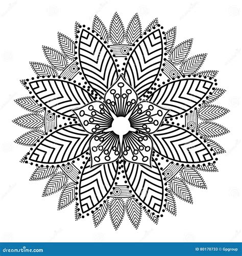 Mandale Of Bohemic And Ornament Concept Stock Vector Illustration Of