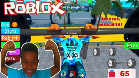 Roblox Im The Strongest Of All Weight Lifting Simulator Youtube