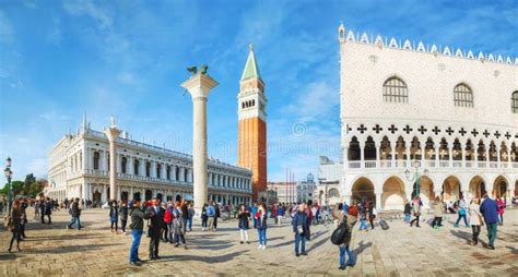 San Marco Square With Tourists In Venice Editorial Photo Image Of Palace Venice 70042296
