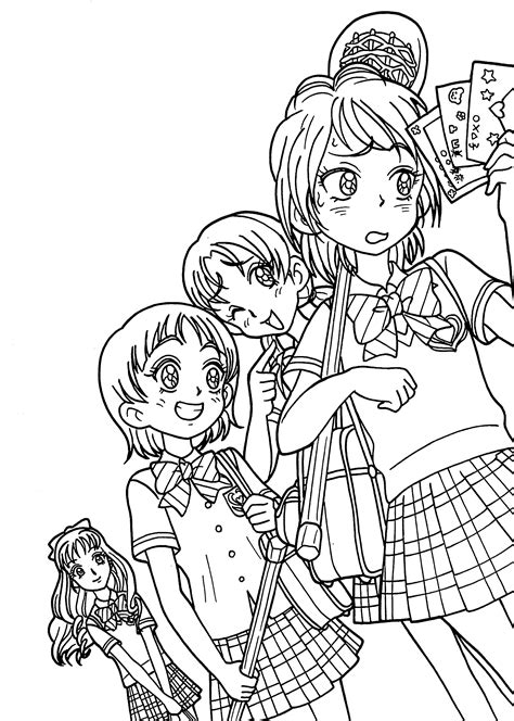Https://favs.pics/coloring Page/anime Group Of Girls Coloring Pages For Kids